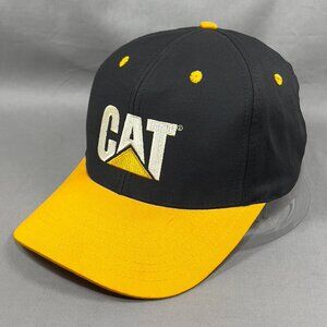 CAT Caterpillar Snapback Hat Cap Black Diesel Equipment Foley Machinery Dad Mens